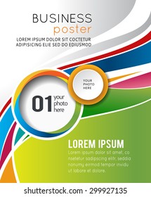 Abstract background with wave - brochure design or flyer