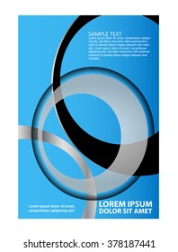 Abstract background with wave - brochure design or flyer
