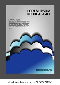 Abstract background with wave - brochure design or flyer 