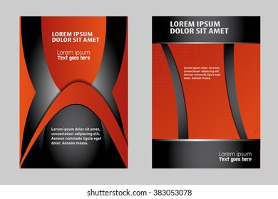 Abstract background with wave - brochure design or flyer

