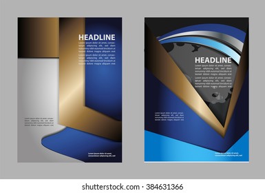 Abstract background with wave - brochure design or flyer