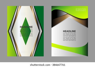 Abstract background with wave - brochure design or flyer