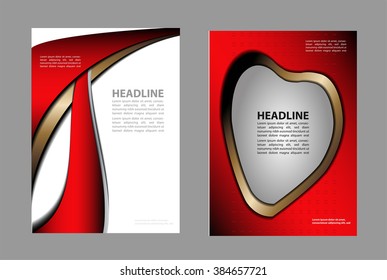 Abstract background with wave - brochure design or flyer

