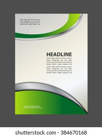 Abstract background with wave - brochure design or flyer
