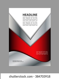 Abstract background with wave - brochure design or flyer
