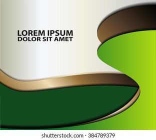 Abstract background with wave - brochure design or flyer
