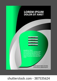 Abstract background with wave - brochure design or flyer