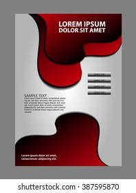 Abstract background with wave - brochure design or flyer

