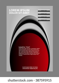 Abstract background with wave - brochure design or flyer
