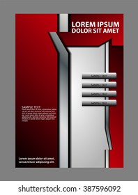 Abstract background with wave - brochure design or flyer

