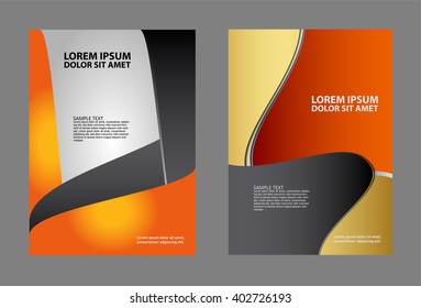 Abstract background with wave - brochure design or flyer
