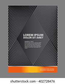 Abstract background with wave - brochure design or flyer
