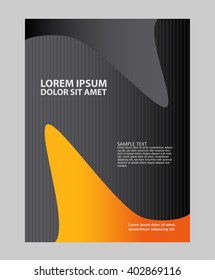 Abstract background with wave - brochure design or flyer
