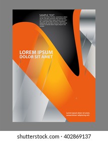 Abstract background with wave - brochure design or flyer
