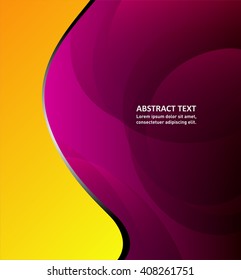 Abstract background with wave - brochure design or flyer

