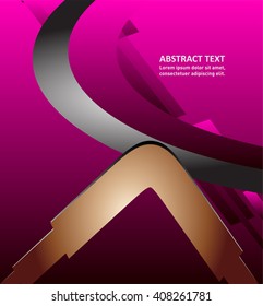 Abstract background with wave - brochure design or flyer
