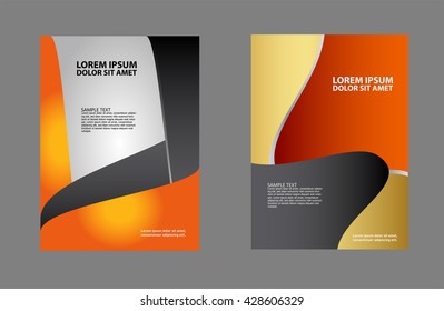 Abstract background with wave - brochure design or flyer
