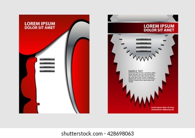 Abstract background with wave - brochure design or flyer
