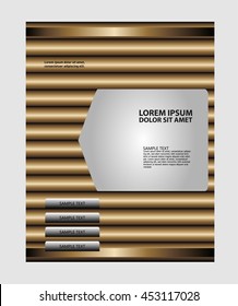 Abstract background with wave - brochure design or flyer

