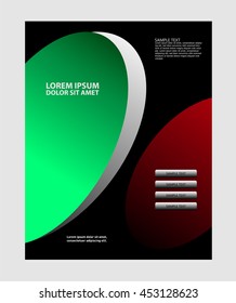 Abstract background with wave - brochure design or flyer
