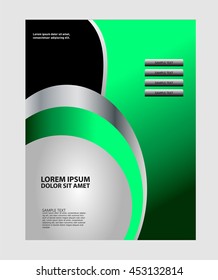 Abstract background with wave - brochure design or flyer
