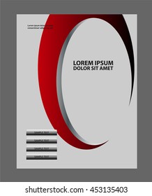 Abstract background with wave - brochure design or flyer
