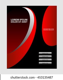 Abstract background with wave - brochure design or flyer
