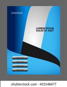 Abstract background with wave - brochure design or flyer
