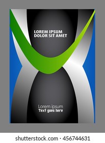 Abstract background with wave - brochure design or flyer
