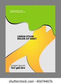 Abstract background with wave - brochure design or flyer
