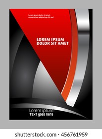 Abstract background with wave - brochure design or flyer
