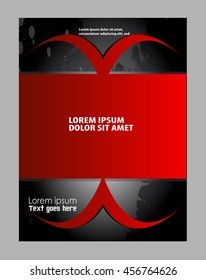 Abstract background with wave - brochure design or flyer
