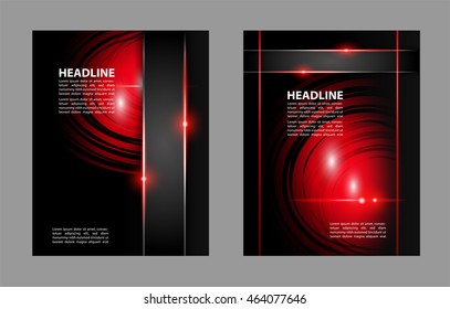 Abstract background with wave - brochure design or flyer
