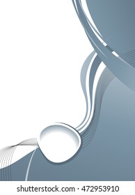 Abstract background with wave - brochure design or flyer