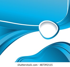 Abstract background with wave - brochure design or flyer