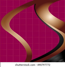 Abstract background with wave - brochure design or flyer

