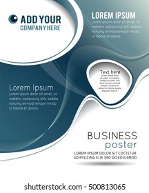 Abstract background with wave - brochure design or flyer