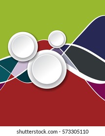 Abstract background with wave - brochure design or flyer
