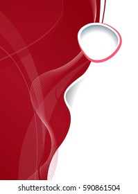 Abstract background with wave - brochure design or flyer