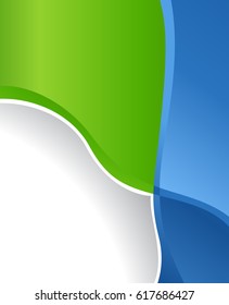 Abstract background with wave - brochure design or flyer