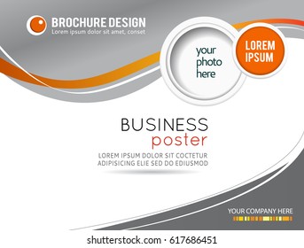 Abstract background with wave - brochure design or flyer