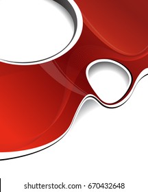 Abstract background with wave - brochure design or flyer