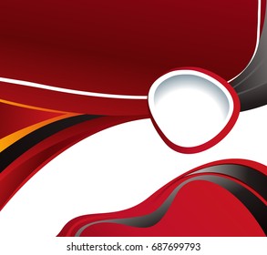 Abstract background with wave - brochure design or flyer