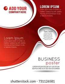 Abstract background with wave - brochure design or flyer
