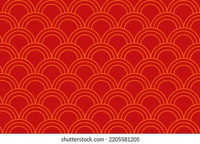 Abstract Background Wave Chinese Professional Wallpaper Red Modern Style