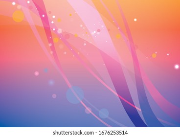 abstract background. wave and circle light.