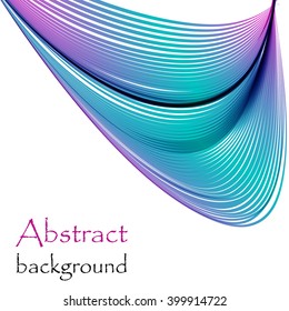 Abstract background with wave colorful