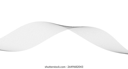 Abstract background with a wave curve lines. Frequency sound wave line and technology concept background.	