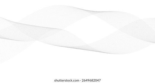 Abstract background with a wave curve lines. Frequency sound wave line and technology concept background.	