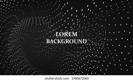 
Abstract background with a wave of dots. modern concept. musical wave. Vector illustration